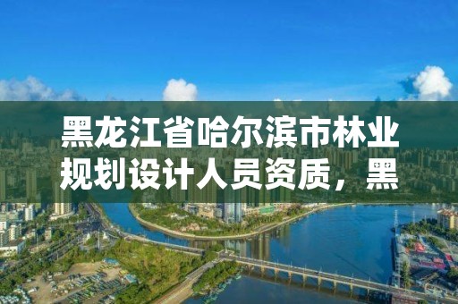 黑龙江省哈尔滨市林业规划设计人员资质,黑龙江省林业设计研究院组织机构代码