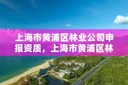 上海市黄浦区林业公司申报资质，上海市黄浦区林业公司申报资质公示