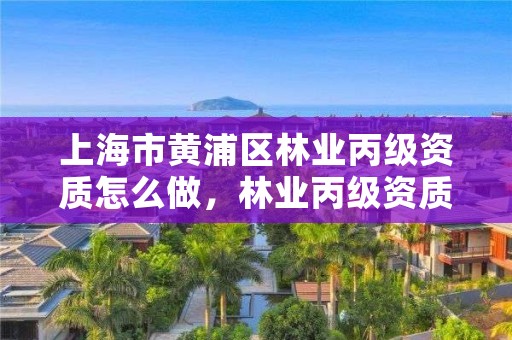 上海市黄浦区林业丙级资质怎么做，林业丙级资质转让