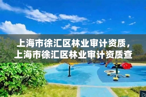 上海市徐汇区林业审计资质，上海市徐汇区林业审计资质查询