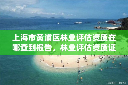 上海市黄浦区林业评估资质在哪查到报告，林业评估资质证书
