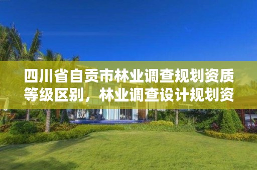 四川省自贡市林业调查规划资质等级区别，林业调查设计规划资质管理规定告