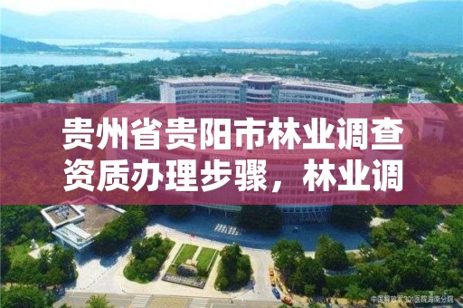 贵州省贵阳市林业调查资质办理步骤,林业调查规划资质业务范围