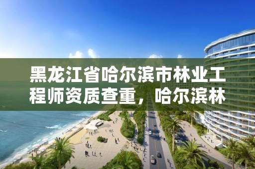 黑龙江省哈尔滨市林业工程师资质查重，哈尔滨林业勘察设计院