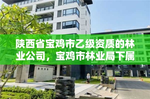 陕西省宝鸡市乙级资质的林业公司，宝鸡市林业局下属单位