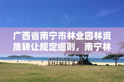 广西省南宁市林业园林资质转让规定细则,南宁林权交易中心招标