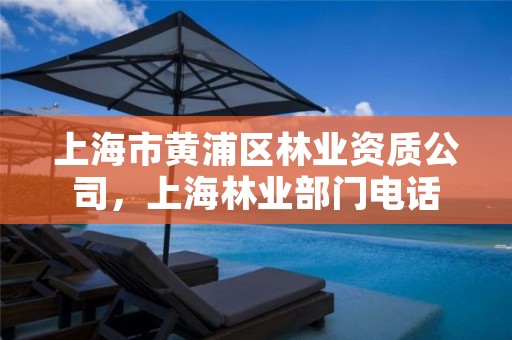 上海市黄浦区林业资质公司，上海林业部门电话