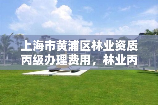 上海市黄浦区林业资质丙级办理费用，林业丙级资质办理条件