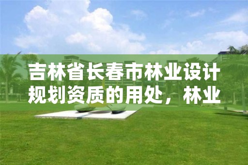 吉林省长春市林业设计规划资质的用处,林业规划设计师主要做什么