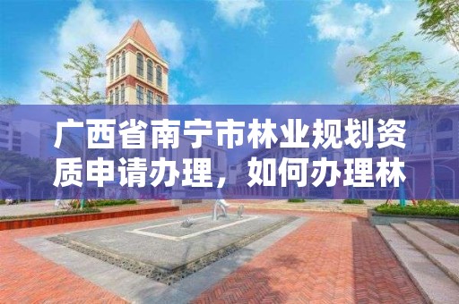 广西省南宁市林业规划资质申请办理，如何办理林业规划设计资质