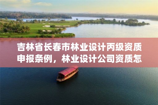 吉林省长春市林业设计丙级资质申报条例,林业设计公司资质怎么办