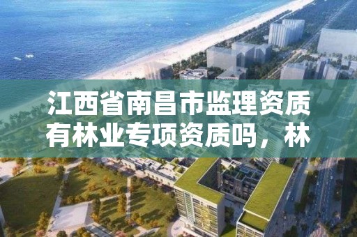 江西省南昌市监理资质有林业专项资质吗,林业局监理