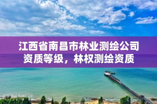 江西省南昌市林业测绘公司资质等级,林权测绘资质