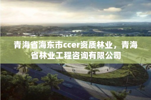 青海省海东市ccer资质林业,青海省林业工程咨询有限公司