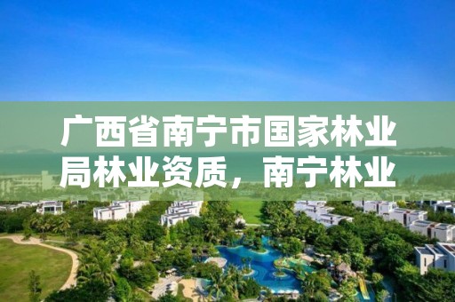 广西省南宁市国家林业局林业资质，南宁林业厅在哪里