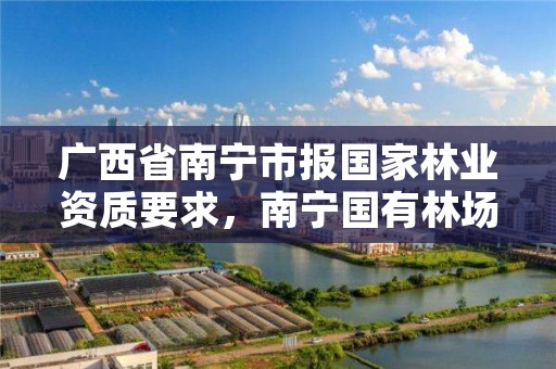 广西省南宁市报国家林业资质要求，南宁国有林场