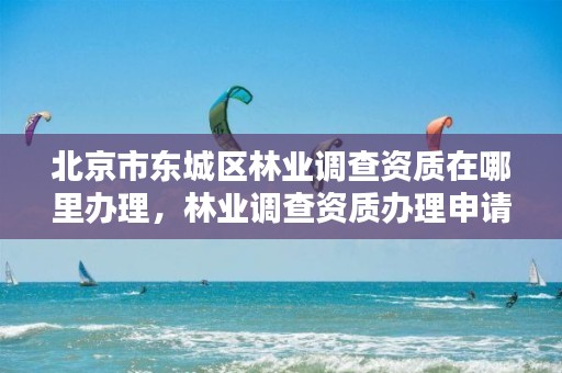 北京市东城区林业调查资质在哪里办理,林业调查资质办理申请