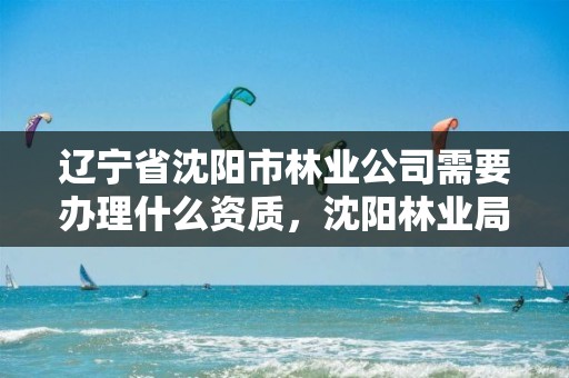 辽宁省沈阳市林业公司需要办理什么资质,沈阳林业局招聘公告