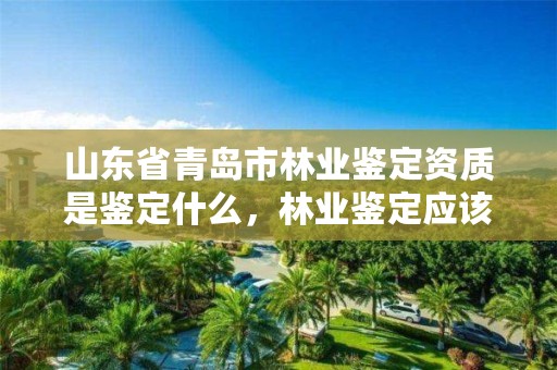 山东省青岛市林业鉴定资质是鉴定什么,林业鉴定应该由哪个部门负责