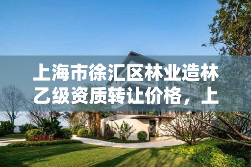 上海市徐汇区林业造林乙级资质转让价格，上海林业公司