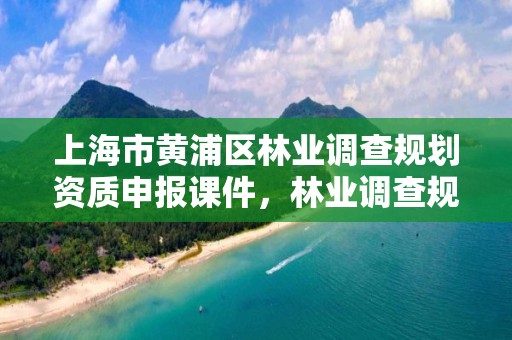 上海市黄浦区林业调查规划资质申报课件，林业调查规划资质业务范围