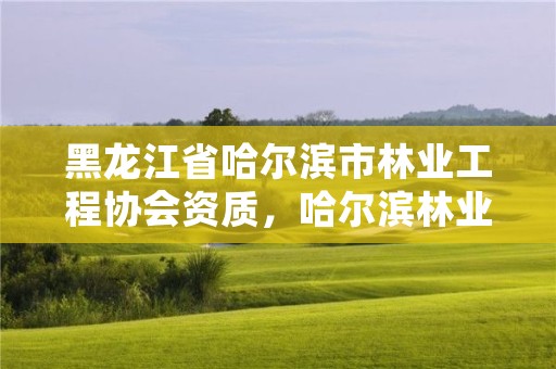 黑龙江省哈尔滨市林业工程协会资质,哈尔滨林业厅地址