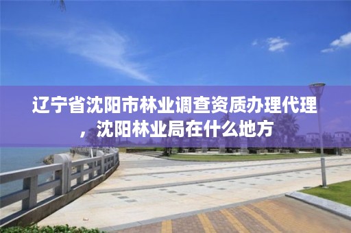 辽宁省沈阳市林业调查资质办理代理，沈阳林业局在什么地方