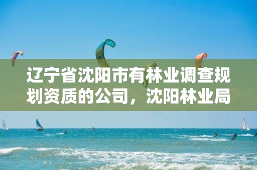 辽宁省沈阳市有林业调查规划资质的公司，沈阳林业局在什么地方