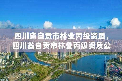 四川省自贡市林业丙级资质，四川省自贡市林业丙级资质公示