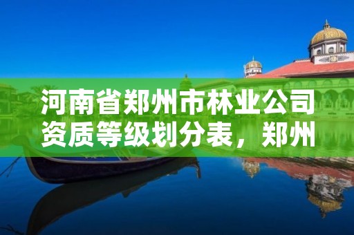 河南省郑州市林业公司资质等级划分表，郑州市林业局2020年林业产业项目