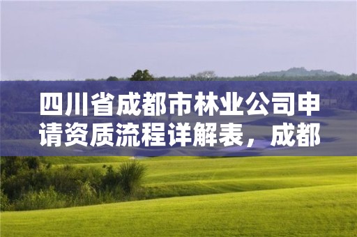 四川省成都市林业公司申请资质流程详解表，成都林业公司招聘