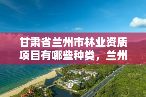 甘肃省兰州市林业资质项目有哪些种类，兰州市林业勘察设计院