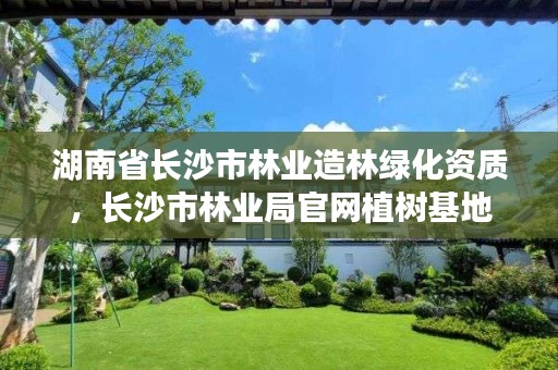 湖南省长沙市林业造林绿化资质,长沙市林业局官网植树基地