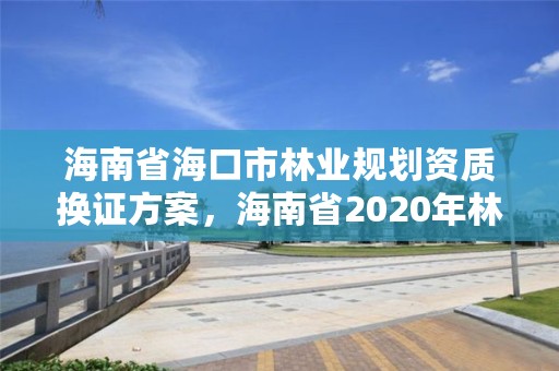 海南省海口市林业规划资质换证方案,海南省2020年林业改革发展资金用途