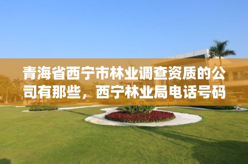 青海省西宁市林业调查资质的公司有那些，西宁林业局电话号码