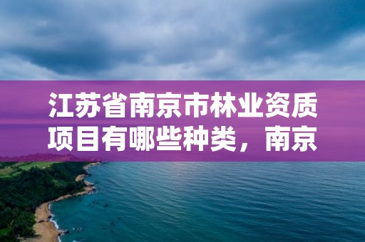 江苏省南京市林业资质项目有哪些种类,南京林业站待遇