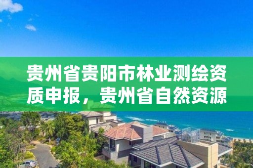 贵州省贵阳市林业测绘资质申报，贵州省自然资源厅关于测绘资质延长