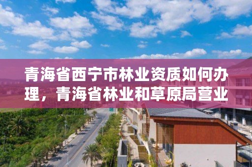 青海省西宁市林业资质如何办理，青海省林业和草原局营业执照