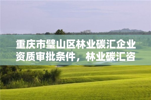 重庆市璧山区林业碳汇企业资质审批条件，林业碳汇咨询公司