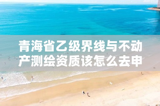 青海省乙级界线与不动产测绘资质该怎么去申请？