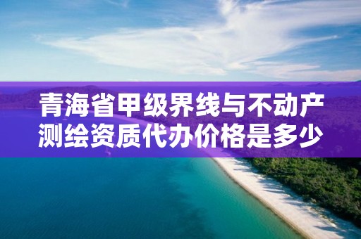 青海省甲级界线与不动产测绘资质代办价格是多少钱？