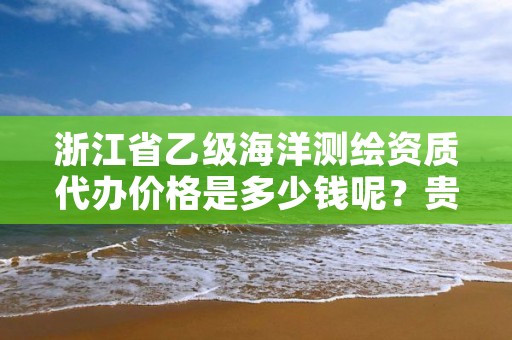 浙江省乙级海洋测绘资质代办价格是多少钱呢?贵吗?