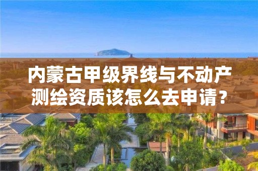 内蒙古甲级界线与不动产测绘资质该怎么去申请？