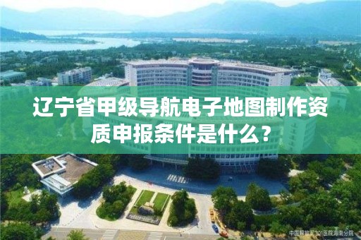 辽宁省甲级导航电子地图制作资质申报条件是什么？