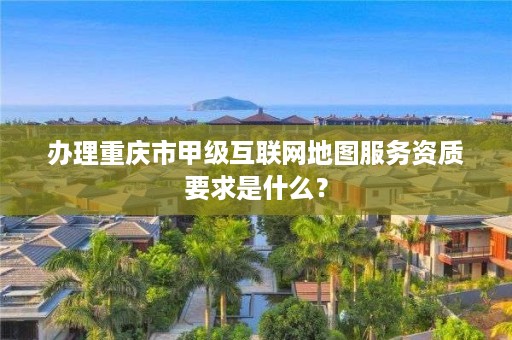 办理重庆市甲级互联网地图服务资质要求是什么?