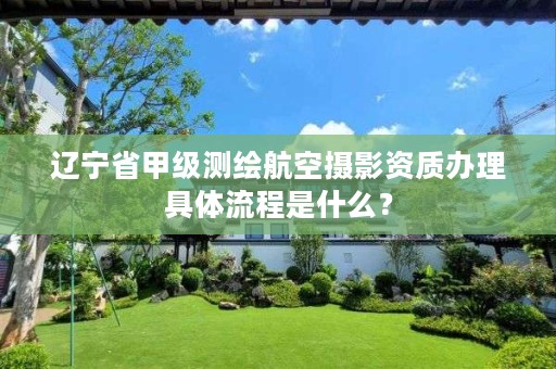 辽宁省甲级测绘航空摄影资质办理具体流程是什么?