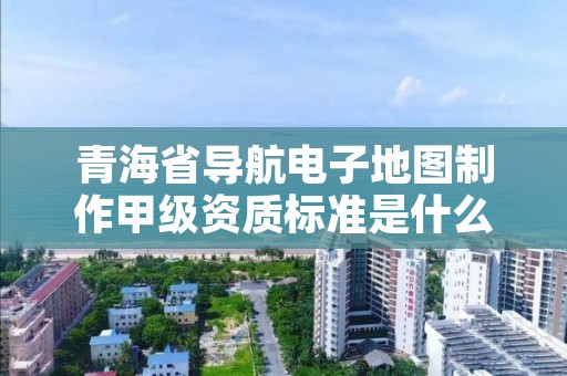 青海省导航电子地图制作甲级资质标准是什么？
