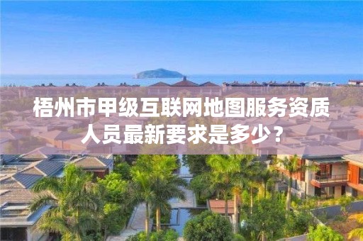 梧州市甲级互联网地图服务资质人员最新要求是多少？