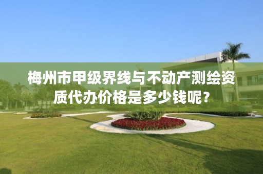 梅州市甲级界线与不动产测绘资质代办价格是多少钱呢?