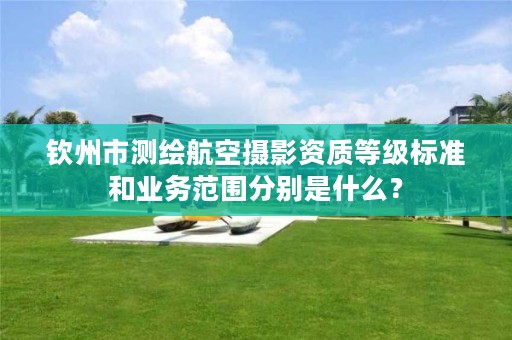 钦州市测绘航空摄影资质等级标准和业务范围分别是什么？